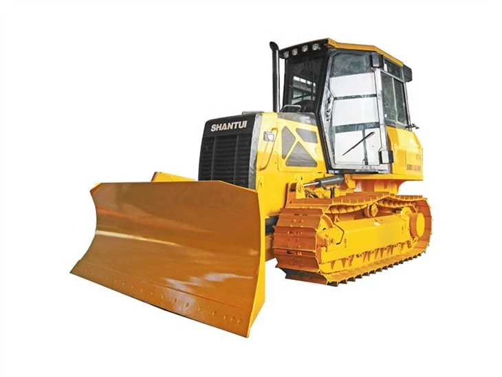 Bulldozer de pala de arena de sitio de construcción