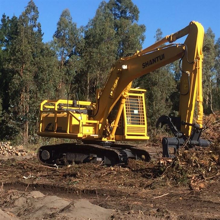 Excavadora sobre orugas hidráulica
