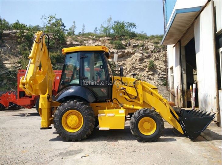Excavadora frontal Pala cargadora trasera