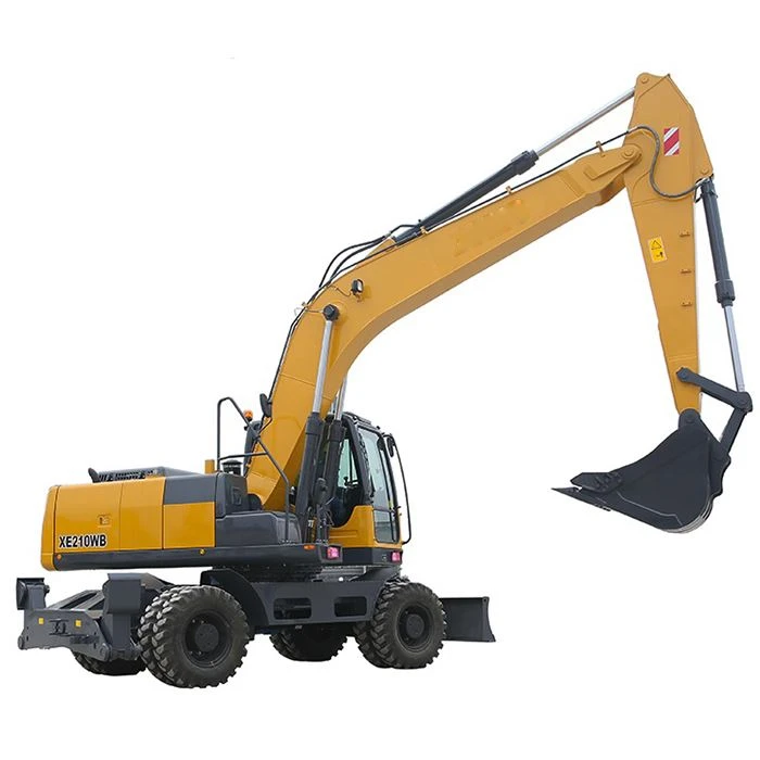 Excavadora de ruedas multifuncional