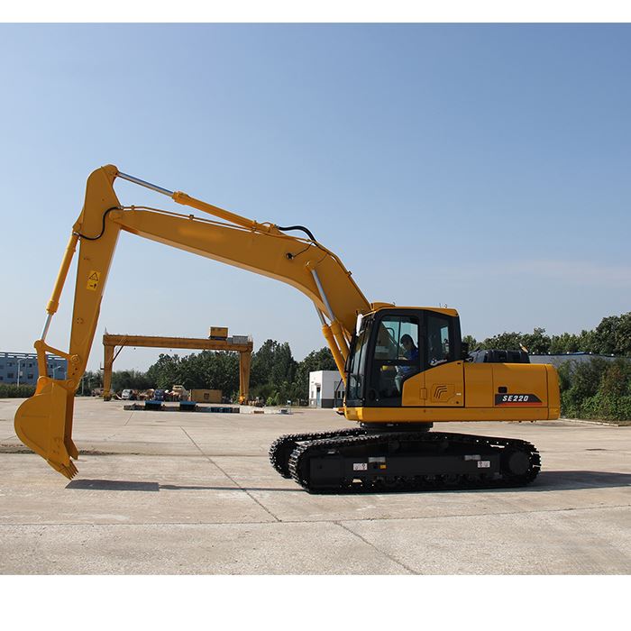 Excavadora de ingeniería de construcción municipal