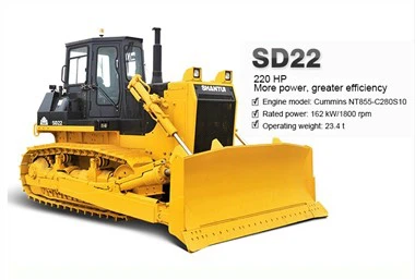 Bulldozer de maquinaria de construcción grande