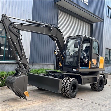 Excavadora de ruedas grande